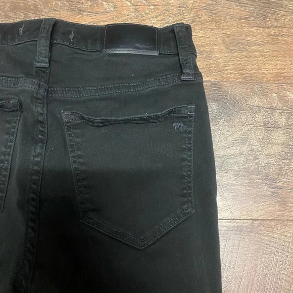Madewell Cotton Blend Black High Rise Skinny Ankle Jeans Size 25 - Picture 6 of 6